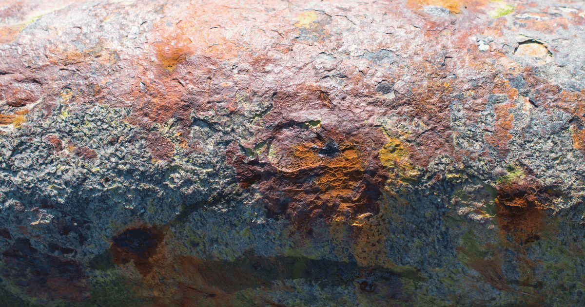 Corrosion on a natural gas pipeline Corrosion on a natural gas pipeline